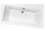 Asymmetric bathtub left Besco Infinity 150x90cm white- sanitbuy.pl