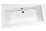 Asymmetric bathtub left Besco Infinity 160x100cm white