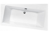 Asymmetric bathtub right Besco Infinity 160x100cm white