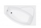 Asymmetric bathtub left Besco Rima 130x85cm white- sanitbuy.pl