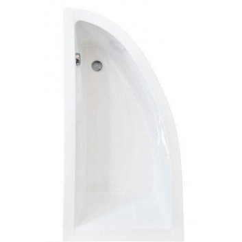 Bathtub right asymmetric Besco Praktika 150x70cm white- sanitbuy.pl