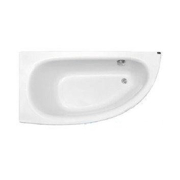 Asymmetric bathtub left Besco Milena 150x70cm white- sanitbuy.pl