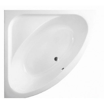 Bathtub symmetric corner Besco Luksja 148x148cm white- sanitbuy.pl