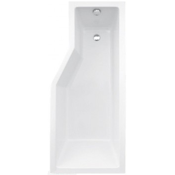 Asymmetric bathtub left Besco Integra 170x75cm white- sanitbuy.pl
