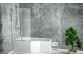 Asymmetric bathtub left Besco Integra 150x75cm white- sanitbuy.pl