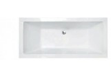 Bathtub freestanding for built-in, without enclosure Besco Vera 180x80cm white