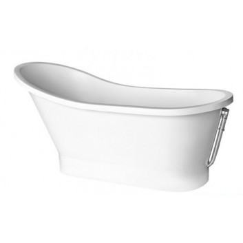 Bathtub freestanding Besco Gloria 160x68cm Retro white- sanitbuy.pl
