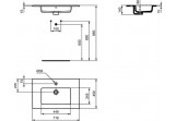 Countertop washbasin Ideal Standard Connect 71x45 cm white