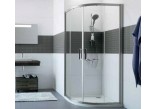 Quadrant shower enclosure Huppe Classics 2 100x80cm shiny silver profile, AntiPlaque in price- sanitbuy.pl