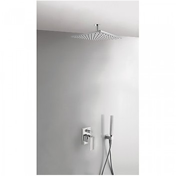 Set concealed Tres Cuadro Tres overhead shower 30 cm chrome- sanitbuy.pl