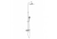Shower set Roca Atlas wall mounted with head shower, chrome - sanitbuy.pl