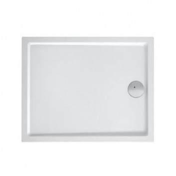 Shower tray rectangular Roca Granada Flat 100x90x4 cm acrylic, white - sanitbuy.pl
