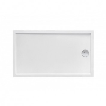 Shower tray rectangular Roca Granada Flat 120x80x4 cm acrylic, white - sanitbuy.pl