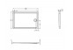 Shower tray rectangular Roca Granada Flat 120x80x4 cm acrylic, white - sanitbuy.pl