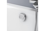 Bathtub overflow Excellent automatyczny Delta, standardowy, rozmiar 570, chrome- sanitbuy.pl
