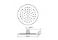 Overhead shower round Excellent Actima Regular 20 cm chrome - sanitbuy.pl