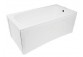 Bathtub rectangular Besco Continea 140x70 cm white- sanitbuy.pl