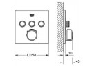 Mixer bath-shower Grohe SmartControl concealed bez termostatu, 3-receivers, chrome 