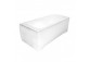 Bathtub rectangular Besco Majka Nova 120x70 cm white- sanitbuy.pl