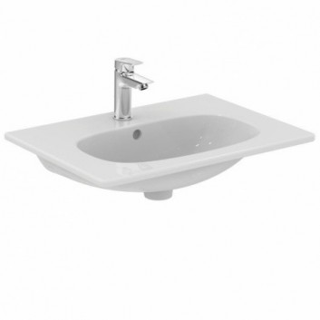 Wall-hung washbasin Ideal Standard Tesi 62,5x45 cm z powierzchniami bocznymi, white - sanitbuy.pl