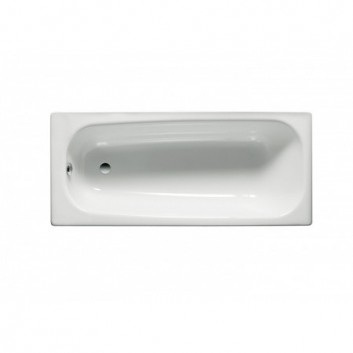 Bathtub rectangular Roca Contesa 150x70x40 cm steel, white - sanitbuy.pl