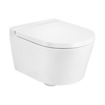 Bowl WC hanging Roca Inspira Rimless Compacto 37x48 cm white - sanitbuy.pl