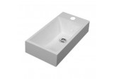 Countertop washbasin Omnires CORFU M+ 50x25 white shine 