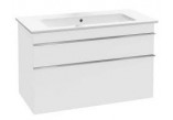 Cabinet vanity Vailleroy&Boch Venticello. 753x590x502mm, chromee brackets, glossy white- sanitbuy.pl
