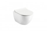 Bowl WC wall-hung Ravak Uni Chrome RimOff 36x51x35 cm bez kołniarza, white 