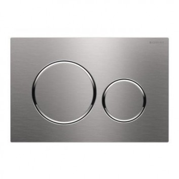 Flushing plate Geberit Sigma20 stainless steel szczotkowana/polished/szczotkowana - sanitbuy.pl