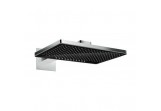 Overhead shower rectangular Hansgrohe Rainmaker Select 460 2jet with arm ściennym black/chrome 