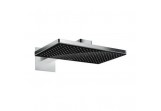 Overhead shower rectangular Hansgrohe Rainmaker Select 460 1jet with arm ściennym black/chrome 