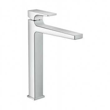 Washbasin faucet standing tall Hansgrohe Metropol 260 EcoSmart with waste, chrome - sanitbuy.pl