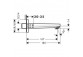 Spout bath wall mounted Hansgrohe Metropol długość 167,5 mm chrome - sanitbuy.pl