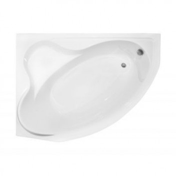 Corner bathtub Besco Delfina 166x107 cm asymmetric left white- sanitbuy.pl