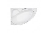 Corner bathtub Besco Bianka 150x95 cm asymmetric left white - sanitbuy.pl