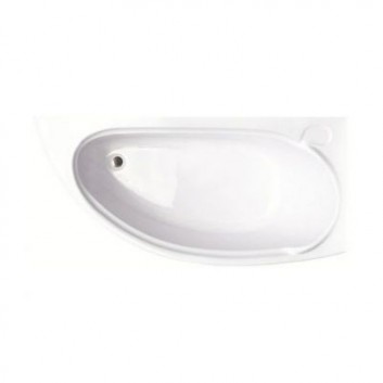 Corner bathtub Besco Bianka 150x95 cm asymmetric right white- sanitbuy.pl