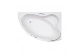 PYTAJ O RABAT ! Corner bathtub Besco Ada 140x90 cm asymmetric right white 