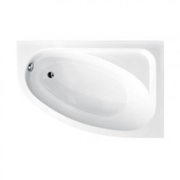 Corner bathtub Besco Cornea Comfort 150x100 cm asymmetric right white- sanitbuy.pl