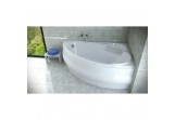 Corner bathtub Besco Finezja Nova 140x95 cm asymmetric right white