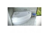 Corner bathtub Besco Finezja Nova 155x95 cm asymmetric left white