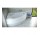 Corner bathtub Besco Finezja Nova 170x110 cm asymmetric left white