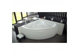 Corner bathtub Besco Ewa 134x134 cm symmetric white - sanitbuy.pl