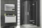 Shower cabin rectangular Ravak SmartLine SMSRV4 80x80x190 cm with coating AntiCalc, profile chrome glass transparent - sanitbuy.pl