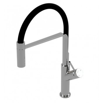 Sink mixer Omnires Vita obrotowa spout, wyciągany shower, chrome- sanitbuy.pl