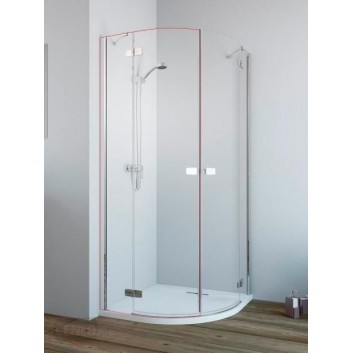 Quadrant shower enclosure Radaway Fuenta New PDD, 80cm part left - sanitbuy.pl