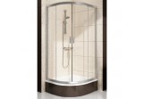 Shower cabin Ravak Sabina BLCP4-90 semicircular 90 cm polerowane aluminium + transparent 