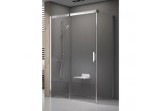 Door shower Ravak Matrix MSDPS-100/100 L with side panel white + transparent 