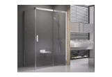 Door shower Ravak Matrix MSDPS-100/100 R with fixed panel white + transparent 