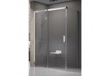 Door shower Ravak Matrix MSDPS-100/100 L with side panel white + transparent - sanitbuy.pl